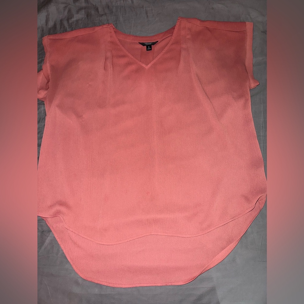 Simply Vera Vera Wang Pink Cap Sleeve Blouse